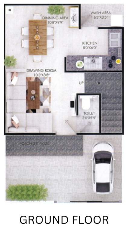 green homes Floor Plan Ground Floor Plan