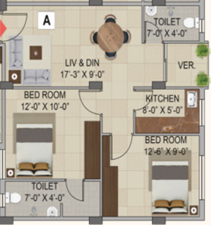 Floor Plan meena maple 1 & 2 Floor Plan Floor Plan