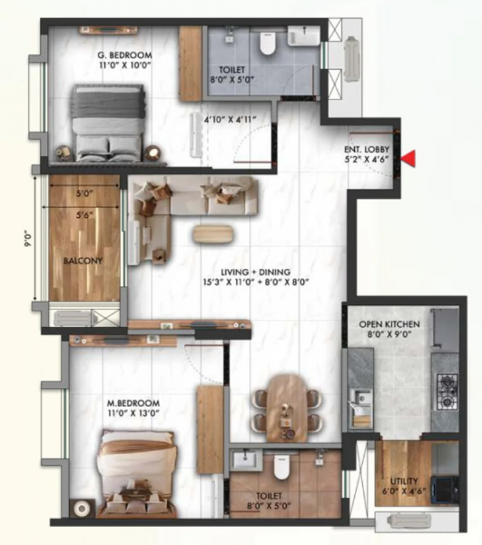  tvs-emerald-auralis Floor Plan Floor Plan