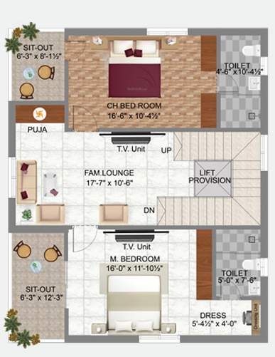  praveens serene Floor Plan First Floor Plan