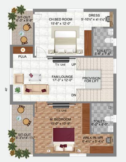  praveens serene Floor Plan First Floor Plan