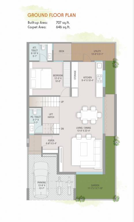  sharnam serenity Floor Plan Ground Floor Plan