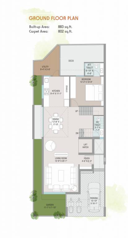  sharnam serenity Floor Plan Ground Floor Plan