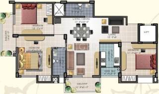 Sarada Maa Tara Rathnam (3BHK+3T (1,364 sq ft) 1364 sq ft)