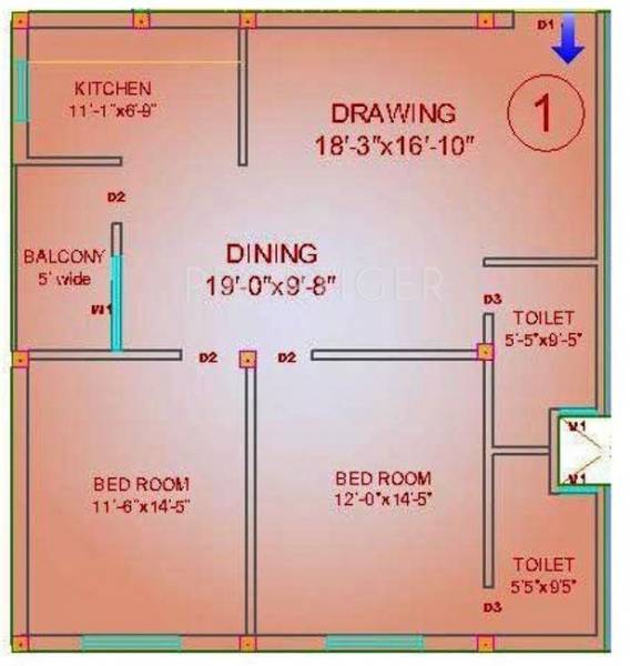 Bivab Heritage (2BHK+2T (1,198 sq ft) 1198 sq ft) Bivab Heritage (2BHK+2T (1,198 sq ft) 1198 sq ft)