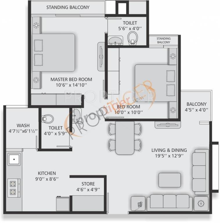 Virat Residency (1BHK+1T (640 sq ft) 640 sq ft)