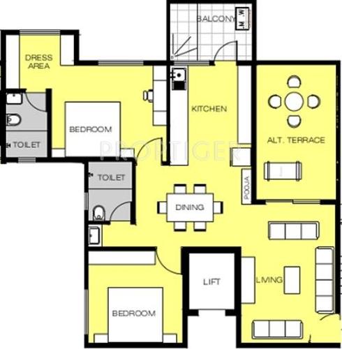 Rachana Meghsparsh (2BHK+2T (1,100 sq ft) 1100 sq ft)