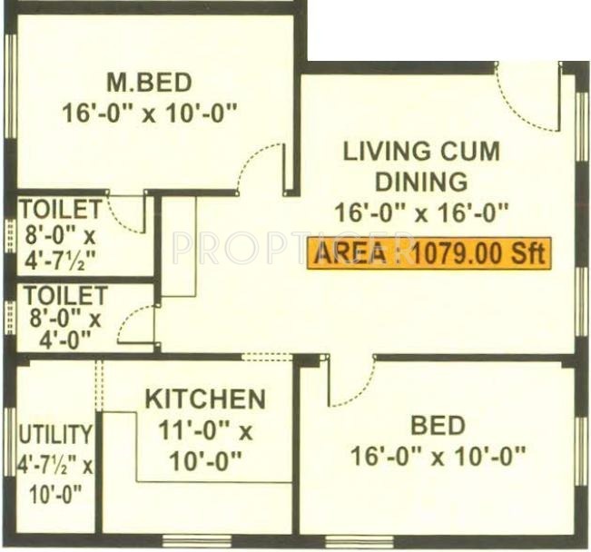 Ramani Mayuri Phase III (2BHK+2T (1,079 sq ft) 1079 sq ft) Ramani Mayuri Phase III (2BHK+2T (1,079 sq ft) 1079 sq ft)