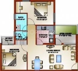 Ansal Aastha (2BHK+2T (908 sq ft) 908 sq ft) Ansal Aastha (2BHK+2T (908 sq ft) 908 sq ft)