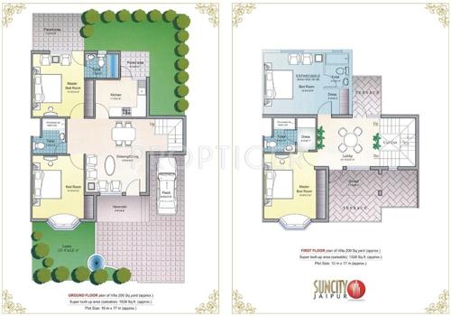 Suncity Suncity Villas (4BHK+4T (1,528 sq ft) 1528 sq ft)