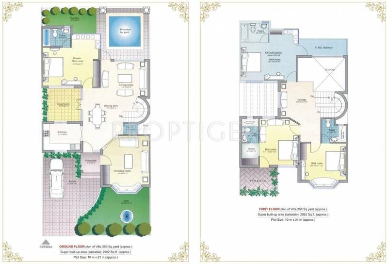 Suncity Suncity Villas (4BHK+4T (2,062 sq ft) 2062 sq ft)