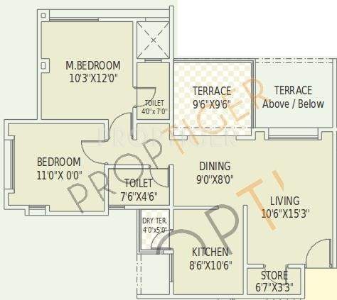 Anmol Park (3BHK+3T (1,240 sq ft) 1240 sq ft)