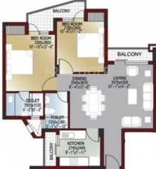 Ansal Iris Garden (2BHK+2T (1,141 sq ft) 1141 sq ft)