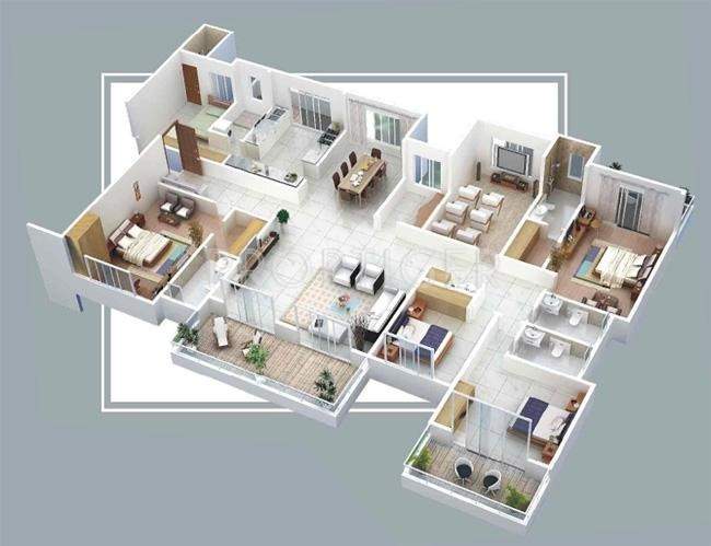 Anmol White Oak (4BHK+4T (5,000 sq ft) + Servant Room 5000 sq ft)
