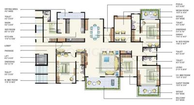 Anmol White Oak (4BHK+4T (5,000 sq ft) + Servant Room 5000 sq ft)