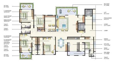 Anmol Silver Oak (4BHK+5T (5,000 sq ft) + Pooja Room 5000 sq ft)