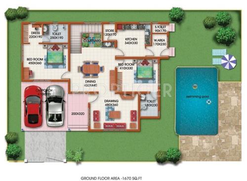 Shwas Aqua Villas (4BHK+4T (2,595 sq ft) + Servant Room 2595 sq ft)
