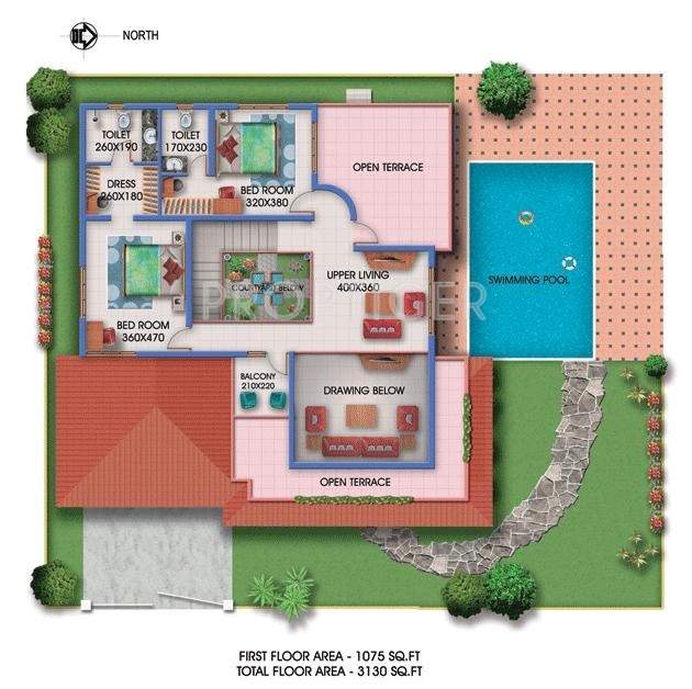 Shwas Aqua Villas (4BHK+4T (3,130 sq ft) + Servant Room 3130 sq ft)