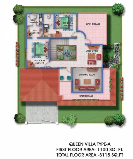 Shwas Aqua Villas (4BHK+4T (3,115 sq ft) + Servant Room 3115 sq ft)