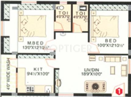 SSVS Builder and Developer Mamanram Residency (2BHK+2T (1,025 sq ft) 1025 sq ft)