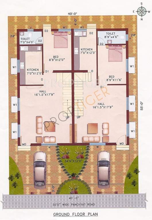 Gemma Whispering Villas (3BHK+3T (1,950 sq ft) 1950 sq ft)
