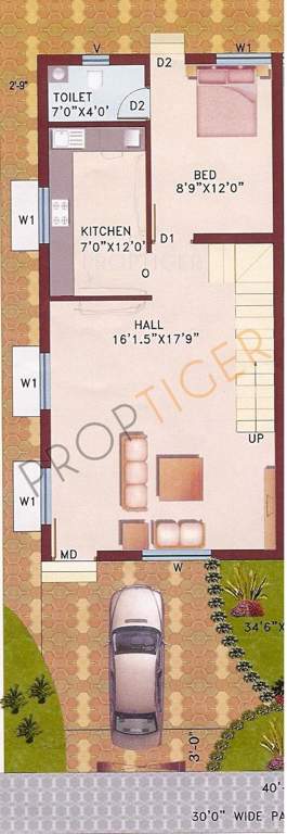 Gemma Whispering Villas (3BHK+3T (1,950 sq ft) 1950 sq ft)