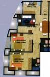 Floor Plan (2BHK+2T) Skyline Villa Floor Plan (2BHK+2T)