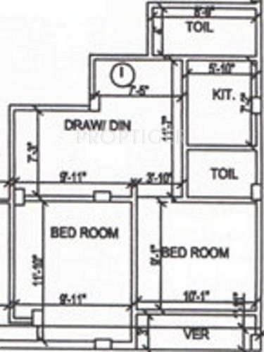 Minati Vivekanda Apartment (2BHK+2T (750 sq ft) 750 sq ft)