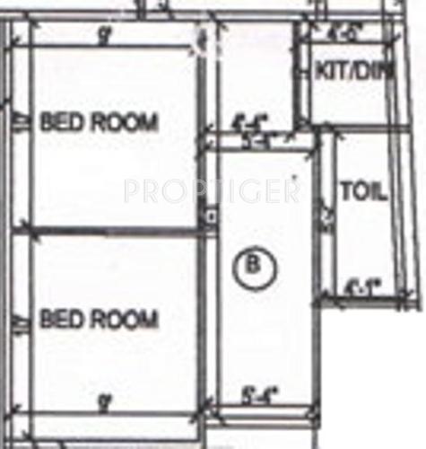 Minati Vivekanda Apartment (2BHK+2T (970 sq ft) 970 sq ft)