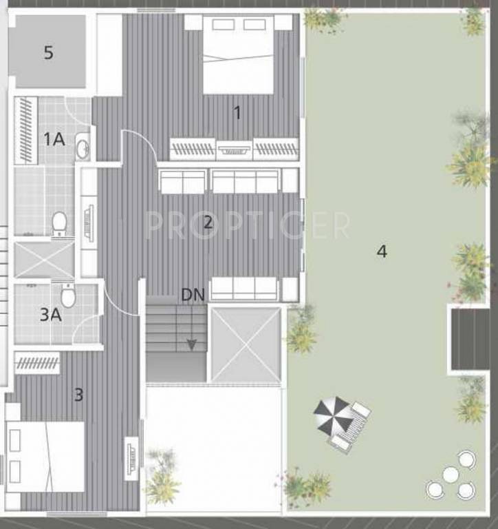 Soham Dev Tranquil (4BHK+3T (2,264 sq ft) + Pooja Room 2264 sq ft)