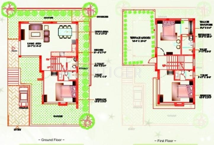 Das Majumder Royal Meadows (3BHK+3T (2,323 sq ft) 2323 sq ft)