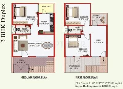 Rai Bhavya Ganesh City Villa (3BHK+2T (1,010 sq ft) 1010 sq ft)
