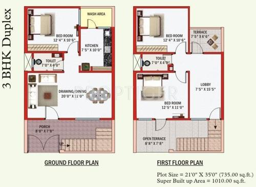 Rai Bhavya Ganesh City Villa (3BHK+2T (1,010 sq ft) 1010 sq ft)