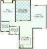 Nirman Group Residency Floor Plan (1BHK+2T)