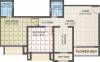 KT Group Vijay Nagar Chs Floor Plan (2BHK+2T)