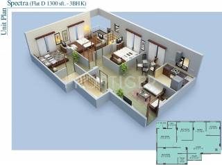 Bhawani Exotica (3BHK+3T (1,300 sq ft) 1300 sq ft) Bhawani Exotica (3BHK+3T (1,300 sq ft) 1300 sq ft)