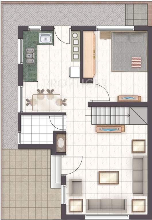 Raghukul Pranjal Residency (3BHK+3T (1,300 sq ft) 1300 sq ft)