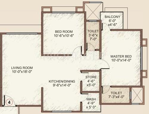 Happy Home Nakshatra Embassy (2BHK+2T (1,246 sq ft) 1246 sq ft) Happy Home Nakshatra Embassy (2BHK+2T (1,246 sq ft) 1246 sq ft)