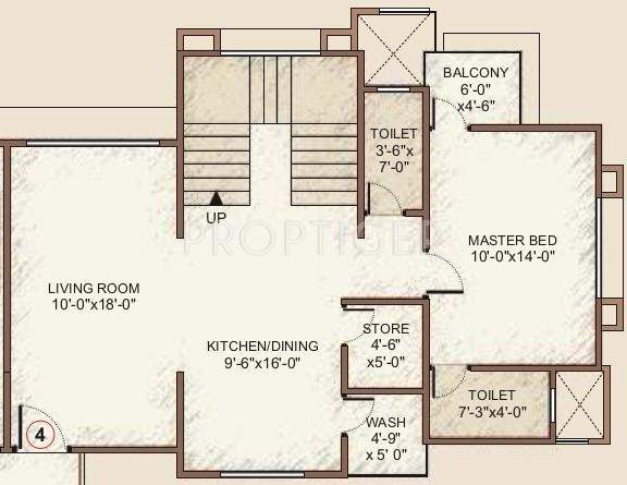 Happy Home Nakshatra Embassy (3BHK+4T (2,413 sq ft) + Pooja Room 2413 sq ft)