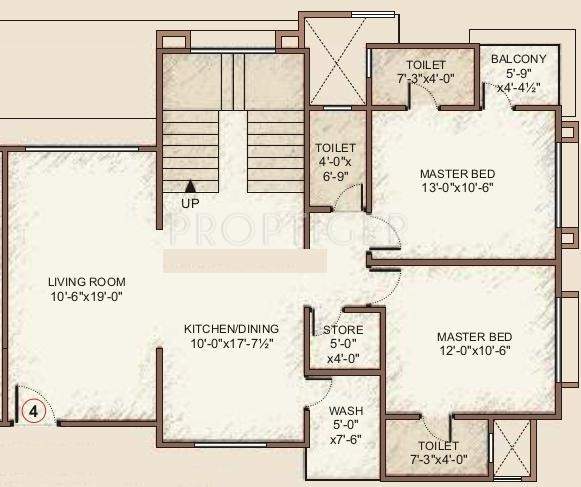 Happy Home Nakshatra Embassy (4BHK+6T (3,158 sq ft) + Pooja Room 3158 sq ft)