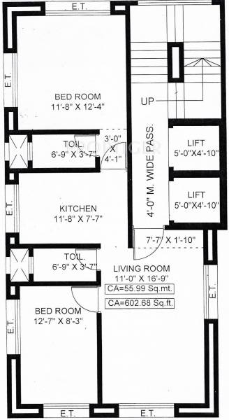 Neo Pearl (2BHK+2T (1,000 sq ft) 1000 sq ft)