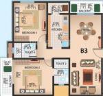 Vintage Square (2BHK+2T (1,205 sq ft) 1205 sq ft)
