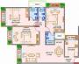 Floor Plan (3BHK+3T) Kamala Rishikesh Floor Plan (3BHK+3T)