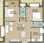 SP Shyams Yes Gee Yes (2BHK+2T (961 sq ft) 961 sq ft)