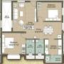 SP Shyams Yes Gee Yes (2BHK+2T (1,069 sq ft) 1069 sq ft)