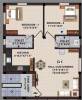 JKB Sri Nayan (2BHK+2T (723 sq ft) 723 sq ft)