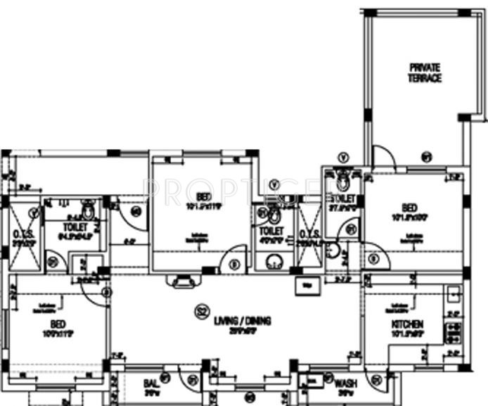 Shrishti Sansthan (3BHK+3T (1,300 sq ft) 1300 sq ft)