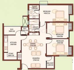 K P Varkey and V S Builders Golden City Nest (3BHK+3T (1,300 sq ft) 1300 sq ft)