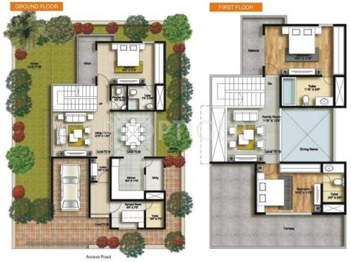 Connect Parkwood (3BHK+3T (2,610 sq ft) + Servant Room 2610 sq ft)
