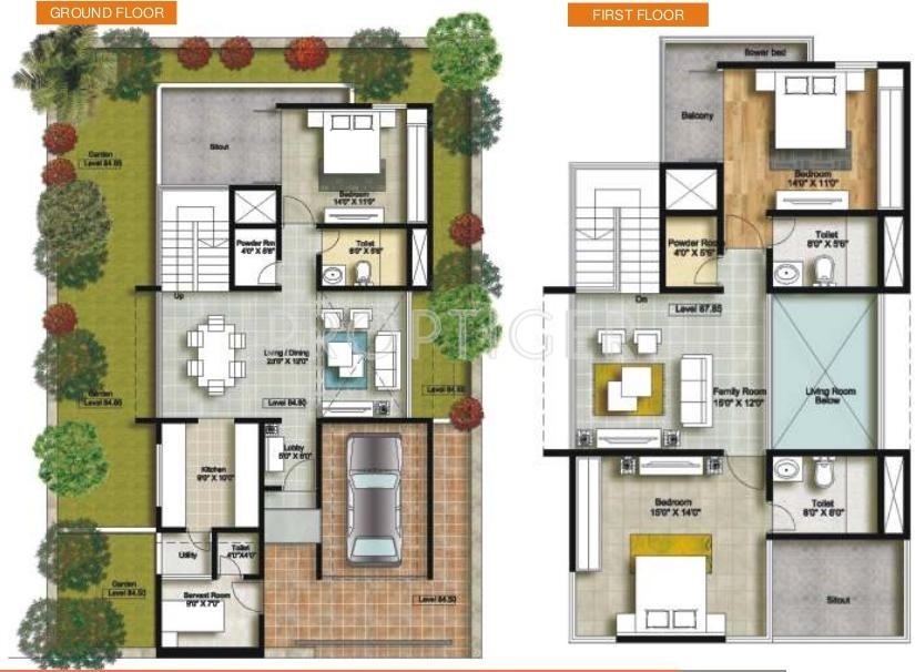 Connect Parkwood (3BHK+3T (2,196 sq ft) + Servant Room 2196 sq ft)